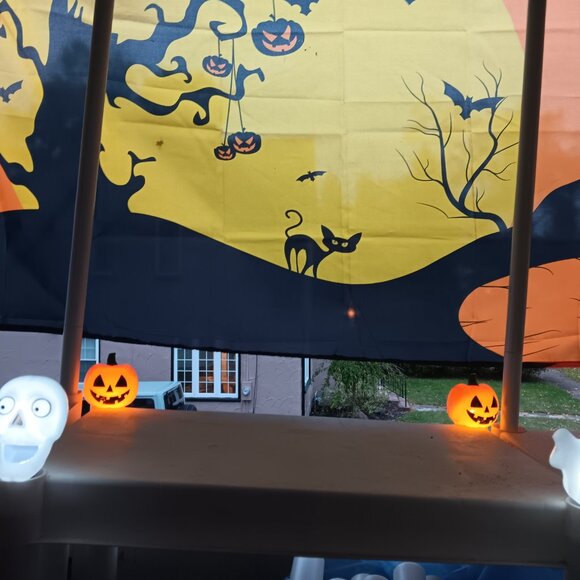 👻 Halloween Solar Lawn Stakes Set of 2 Skulls Bundle Lot - Picture 3 of 3